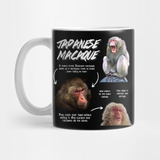 Japanese Macaque Fun Facts Mug